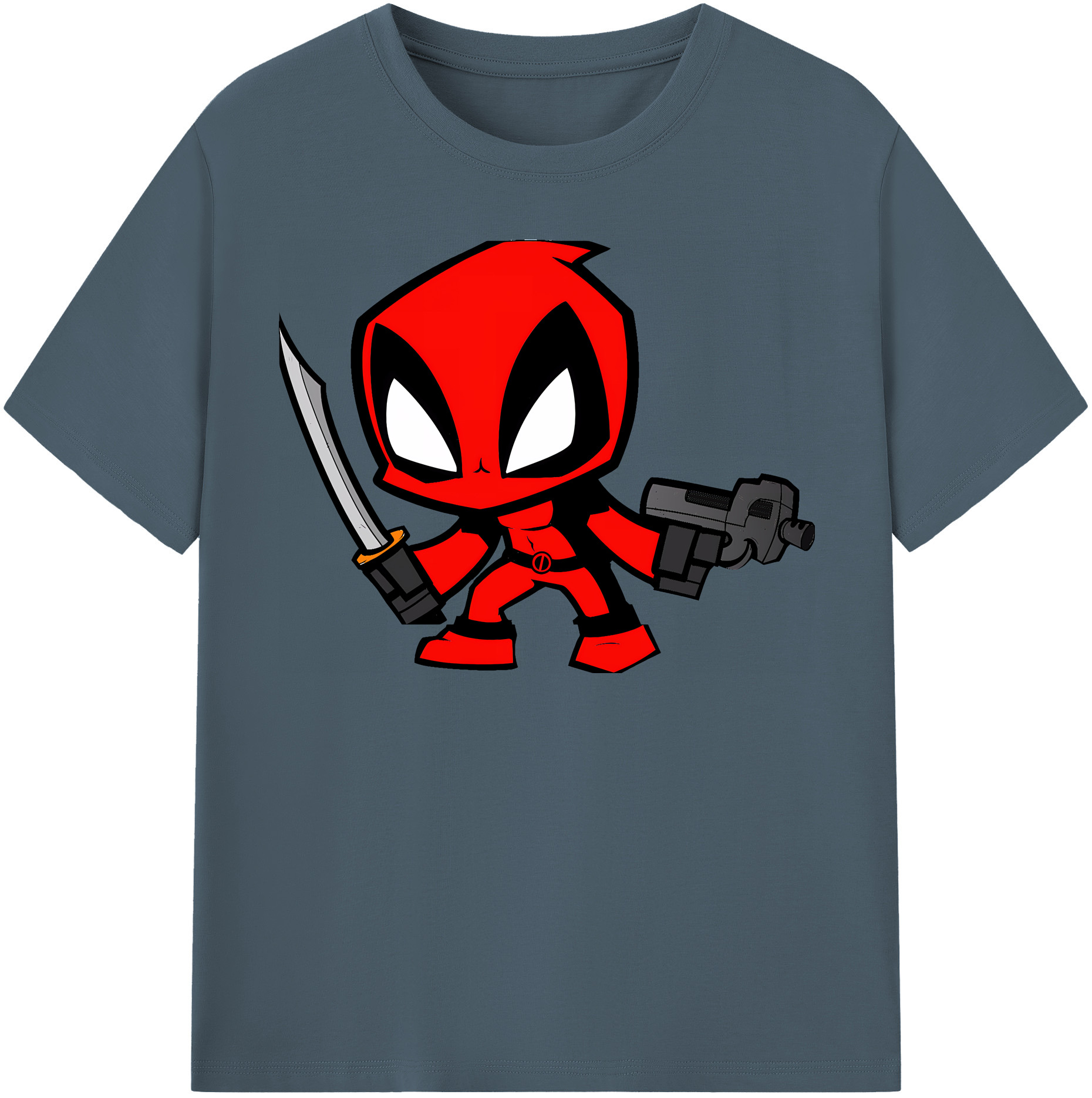 （画像用） Deadpool デッドプール 綿100％半袖Tシャツ（フロントプリント）